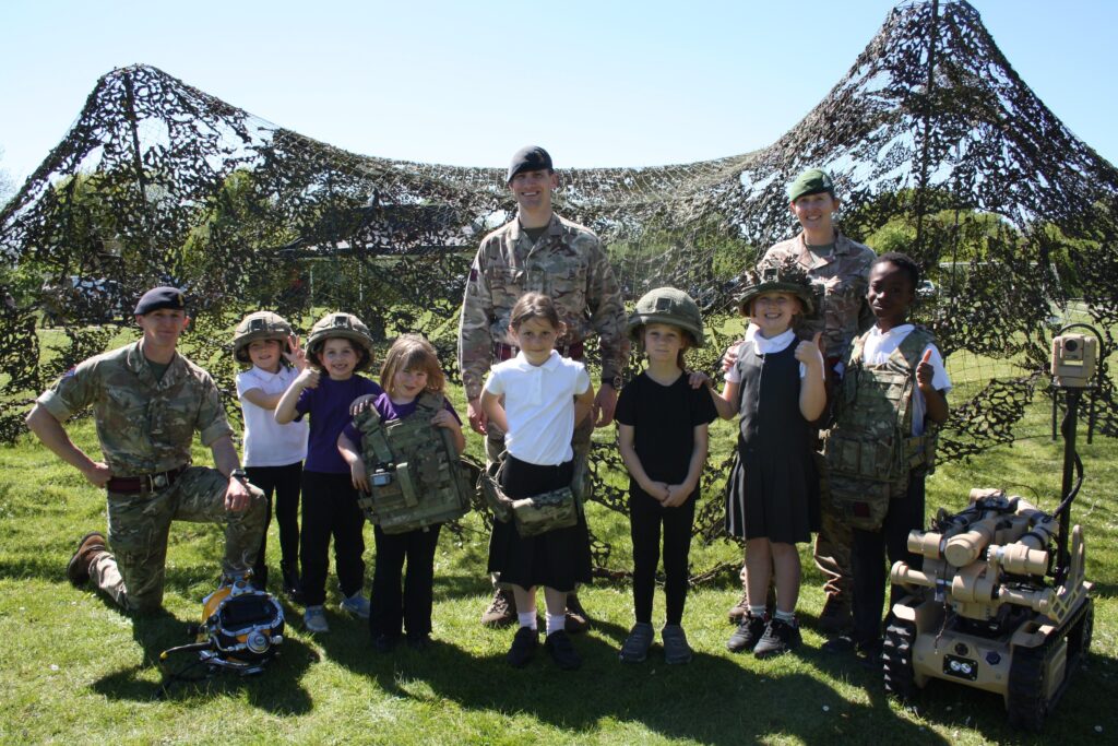 Pupils learn new skills from the soldiers of Carver Barracks